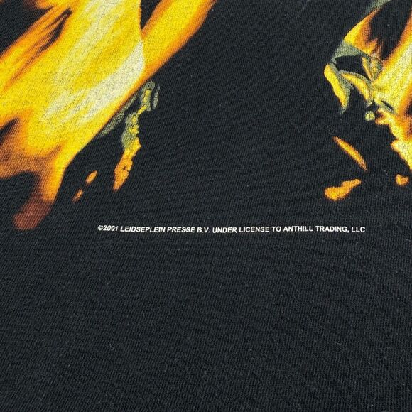 Vintage 2001 AC/DC Bonfire Promo Single Stitch Band T-Shirt Black Large USA - Picture 8 of 15